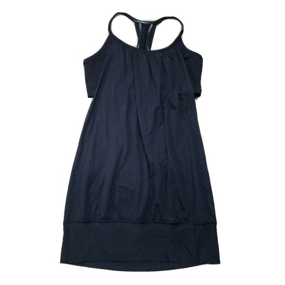 Lululemon Black Floral Practice Freely Racer Back Sports Bra Tank Top Women’s 4 - Picture 1 of 7